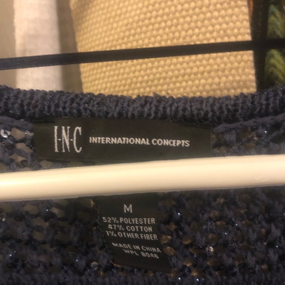 Blue sparkly sweater by INC - Picture 2 of 2